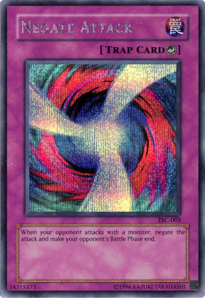 Negate Attack (The Sacred Cards) [TSC-003] Secret Rare | Jomio and Rueliete's Cards and Comics