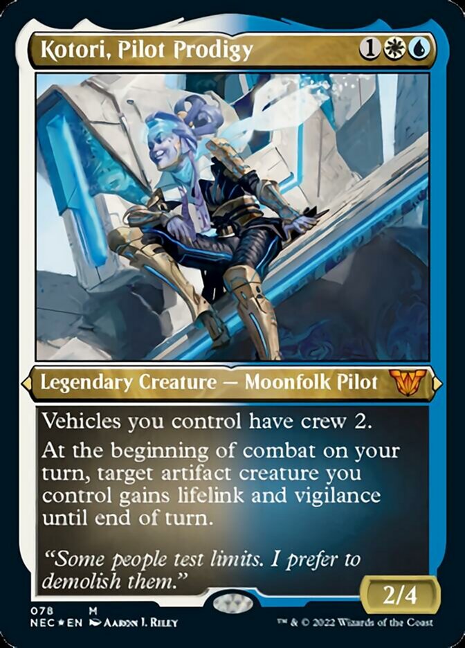 Kotori, Pilot Prodigy (Showcase Display Commander) [Kamigawa: Neon Dynasty Commander] | Jomio and Rueliete's Cards and Comics