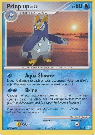 Prinplup (6/12) [Diamond & Pearl: Trainer Kit - Manaphy] | Jomio and Rueliete's Cards and Comics