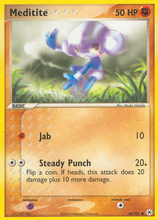 Meditite (66/101) [EX: Hidden Legends] | Jomio and Rueliete's Cards and Comics
