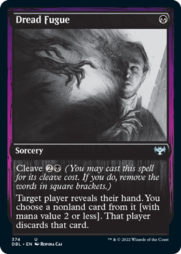 Dread Fugue [Innistrad: Double Feature] | Jomio and Rueliete's Cards and Comics