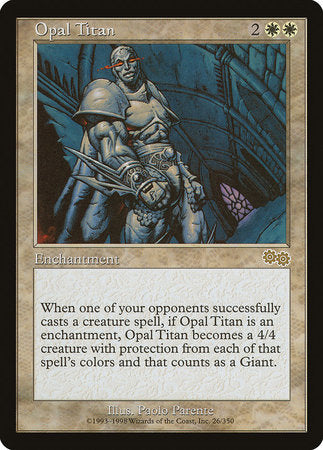Opal Titan [Urza's Saga] | Jomio and Rueliete's Cards and Comics