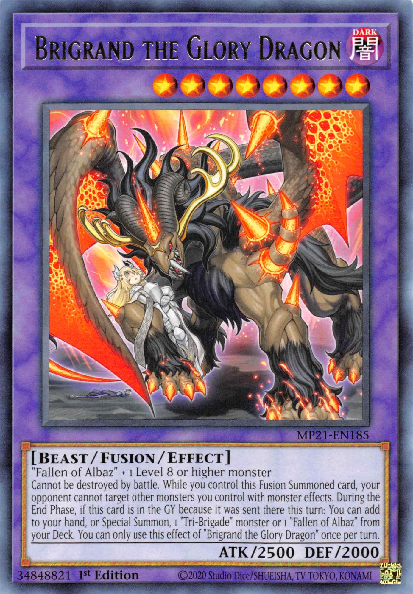 Brigrand the Glory Dragon [MP21-EN185] Rare | Jomio and Rueliete's Cards and Comics