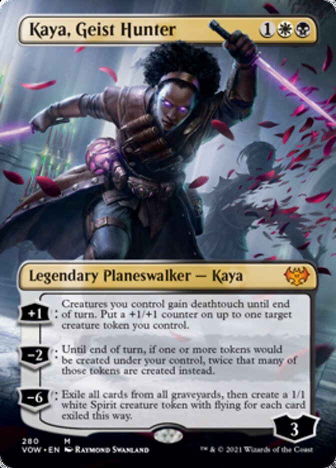 Kaya, Geist Hunter (Borderless) [Innistrad: Crimson Vow] | Jomio and Rueliete's Cards and Comics