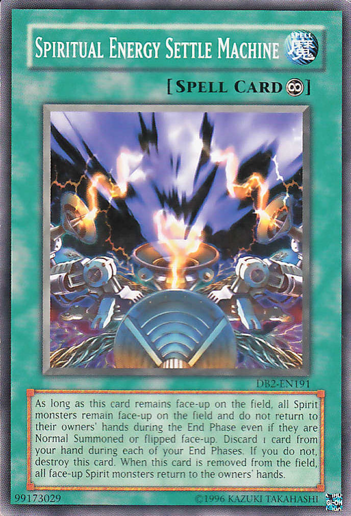 Spiritual Energy Settle Machine [DB2-EN191] Common | Jomio and Rueliete's Cards and Comics