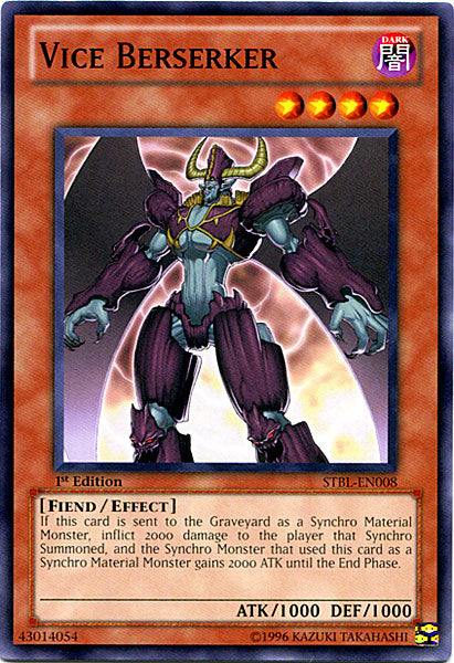 Vice Berserker [STBL-EN008] Common | Jomio and Rueliete's Cards and Comics