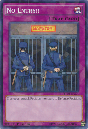 No Entry!! (Shatterfoil) [BP03-EN204] Common | Jomio and Rueliete's Cards and Comics
