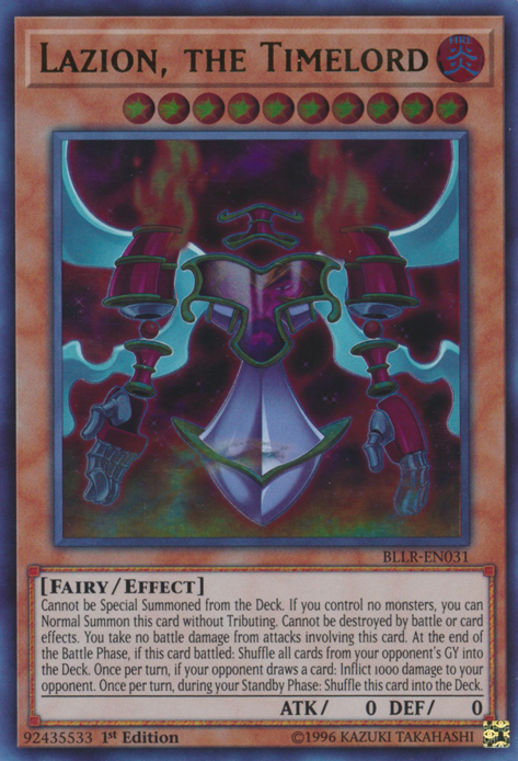 Lazion, the Timelord [BLLR-EN031] Ultra Rare | Jomio and Rueliete's Cards and Comics