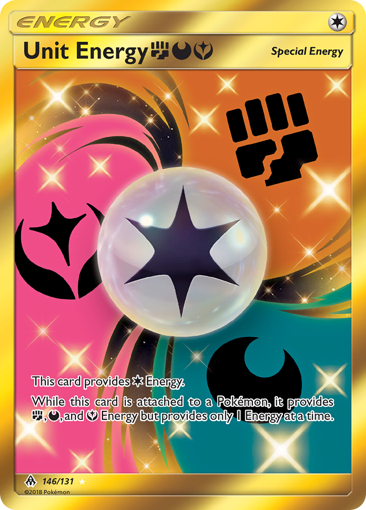 Unit Energy (146/131) (Fighting, Darkness, Fairy) [Sun & Moon: Forbidden Light] | Jomio and Rueliete's Cards and Comics