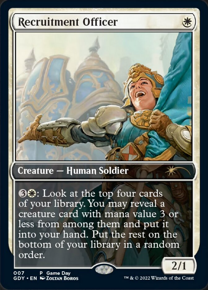 Recruitment Officer [Game Day 2022] | Jomio and Rueliete's Cards and Comics
