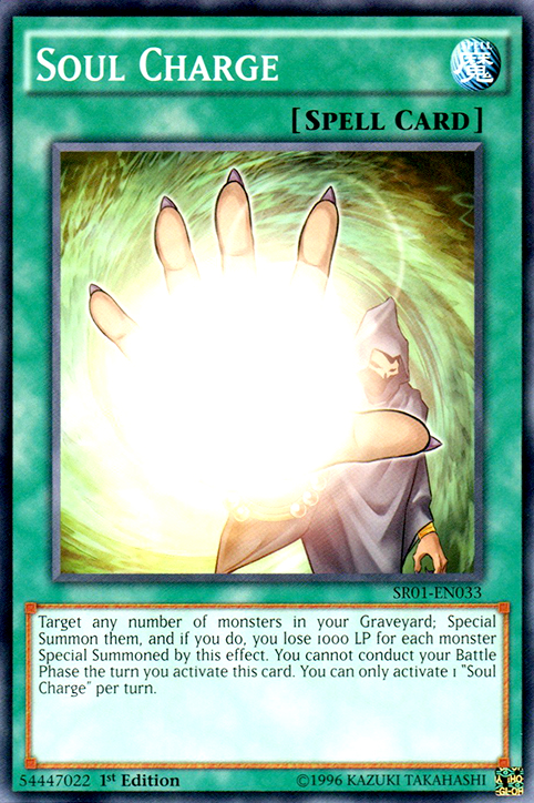 Soul Charge [SR01-EN033] Common | Jomio and Rueliete's Cards and Comics