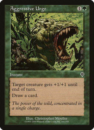 Aggressive Urge [Invasion] | Jomio and Rueliete's Cards and Comics