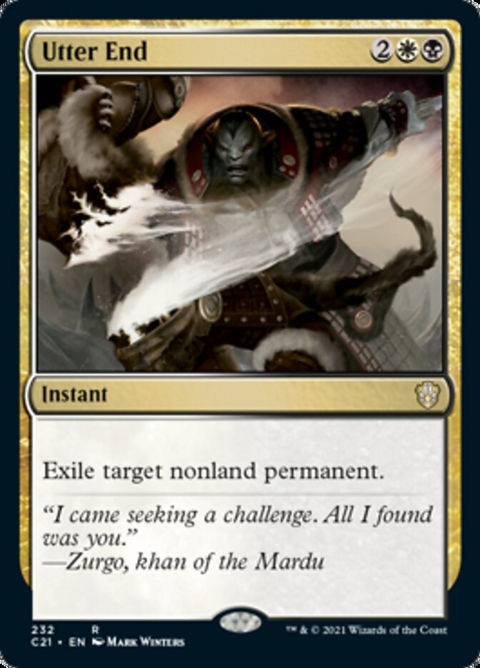 Utter End [Commander 2021] | Jomio and Rueliete's Cards and Comics