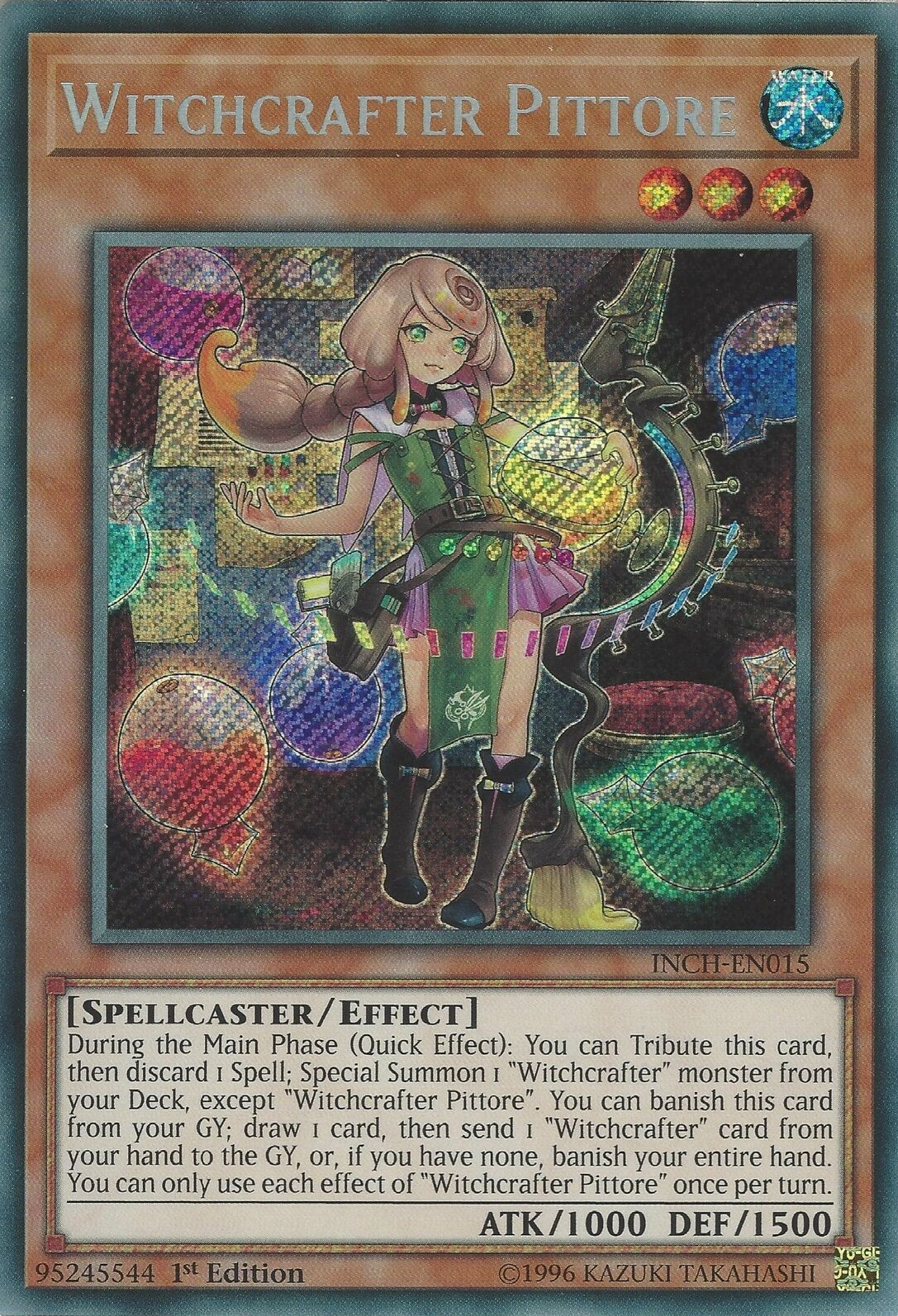 Witchcrafter Pittore [INCH-EN015] Secret Rare | Jomio and Rueliete's Cards and Comics