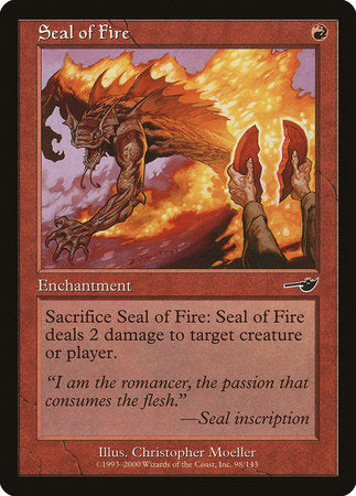 Seal of Fire [Nemesis] | Jomio and Rueliete's Cards and Comics