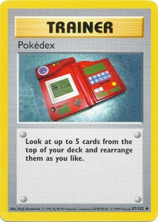 Pokedex (87/102) [Base Set Shadowless Unlimited] | Jomio and Rueliete's Cards and Comics