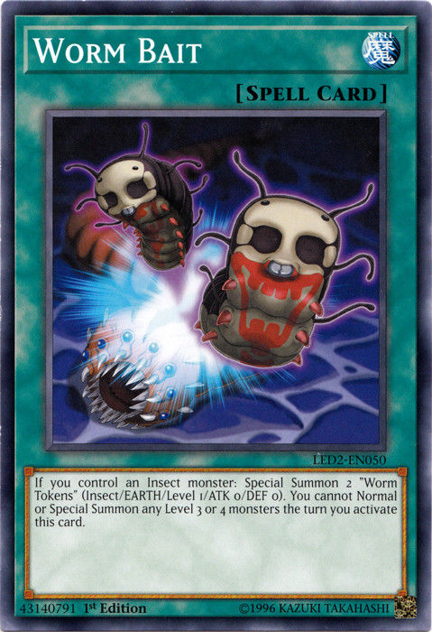 Worm Bait [LED2-EN050] Common | Jomio and Rueliete's Cards and Comics