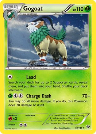 Gogoat (19/146) (Cosmos Holo) [XY: Base Set] | Jomio and Rueliete's Cards and Comics