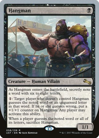 Hangman [Unstable] | Jomio and Rueliete's Cards and Comics