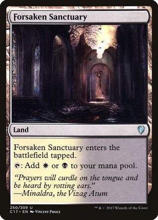 Forsaken Sanctuary [Commander 2017] | Jomio and Rueliete's Cards and Comics