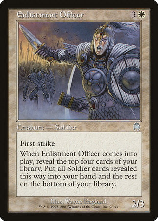 Enlistment Officer [Apocalypse] | Jomio and Rueliete's Cards and Comics