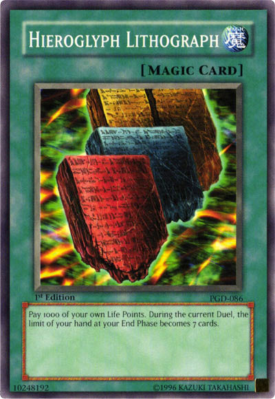 Hieroglyph Lithograph [PGD-086] Common | Jomio and Rueliete's Cards and Comics