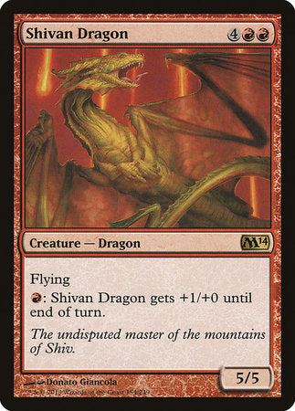 Shivan Dragon [Magic 2014] | Jomio and Rueliete's Cards and Comics