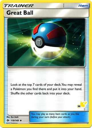 Great Ball (119/149) (Pikachu Stamp #38) [Battle Academy 2020] | Jomio and Rueliete's Cards and Comics