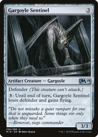 Gargoyle Sentinel [Core Set 2019] | Jomio and Rueliete's Cards and Comics