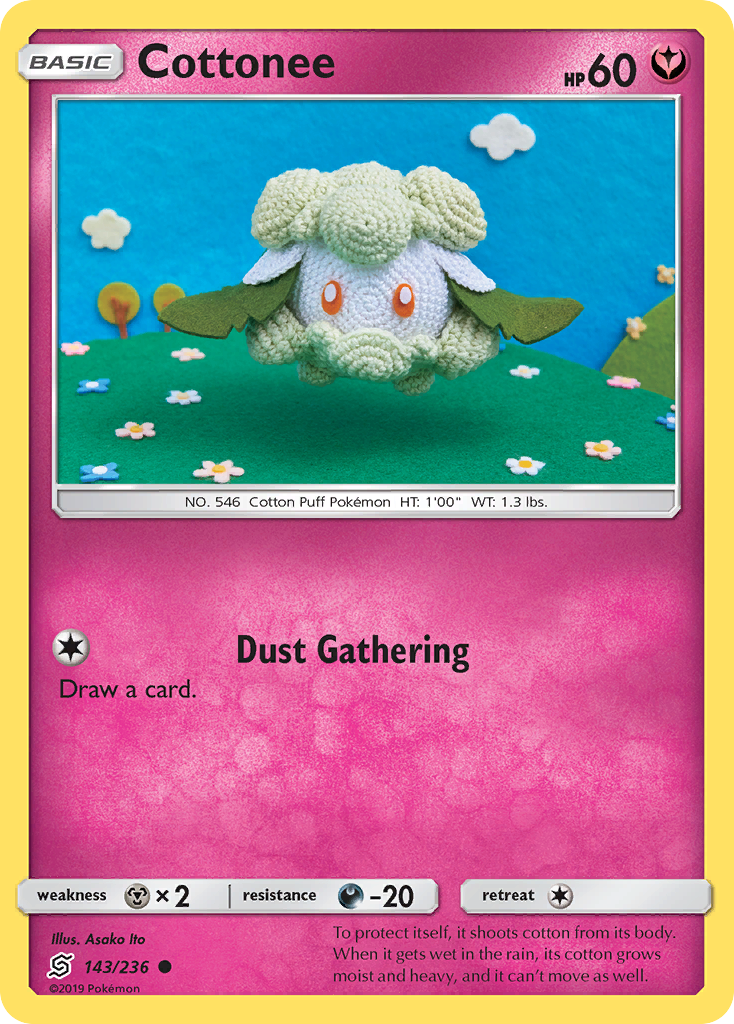 Cottonee (143/236) [Sun & Moon: Unified Minds] | Jomio and Rueliete's Cards and Comics