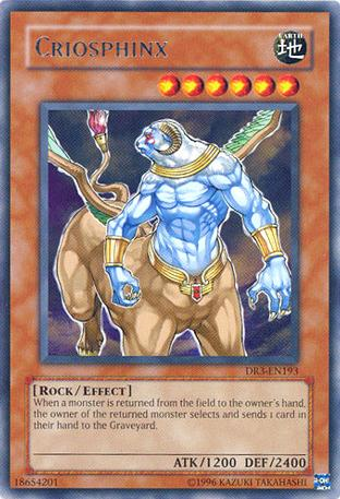 Criosphinx [DR3-EN193] Rare | Jomio and Rueliete's Cards and Comics