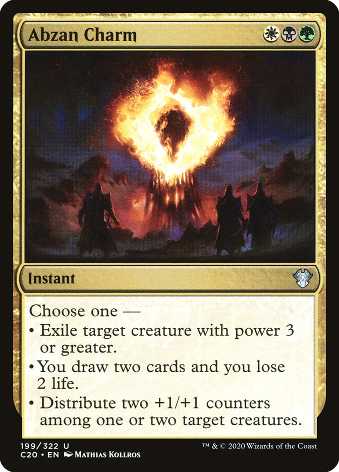 Abzan Charm [Commander 2020] | Jomio and Rueliete's Cards and Comics
