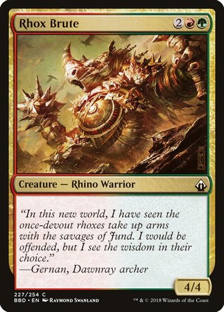Rhox Brute [Battlebond] | Jomio and Rueliete's Cards and Comics