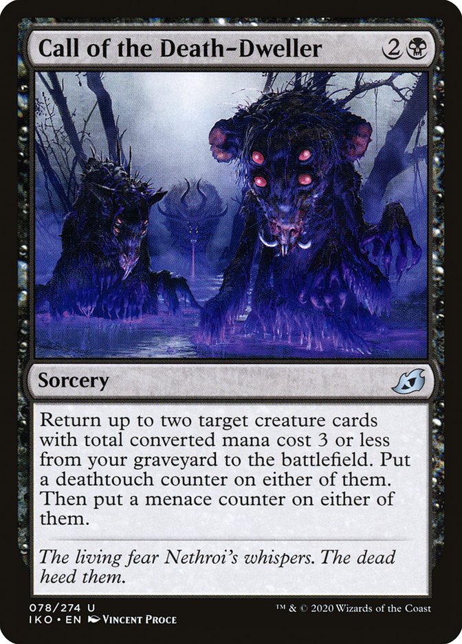 Call of the Death-Dweller [Ikoria: Lair of Behemoths] | Jomio and Rueliete's Cards and Comics