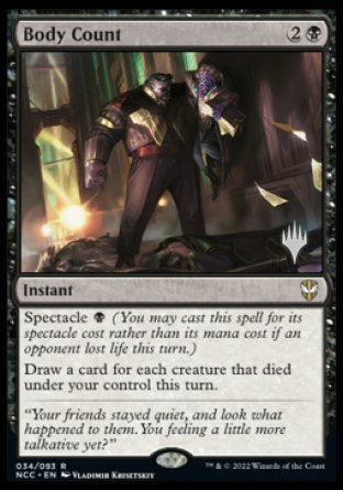 Body Count (Promo Pack) [Streets of New Capenna Commander Promos] | Jomio and Rueliete's Cards and Comics