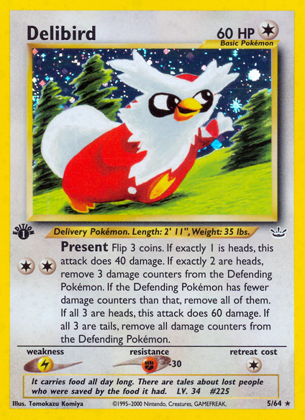 Delibird (5/64) [Neo Revelation 1st Edition] | Jomio and Rueliete's Cards and Comics