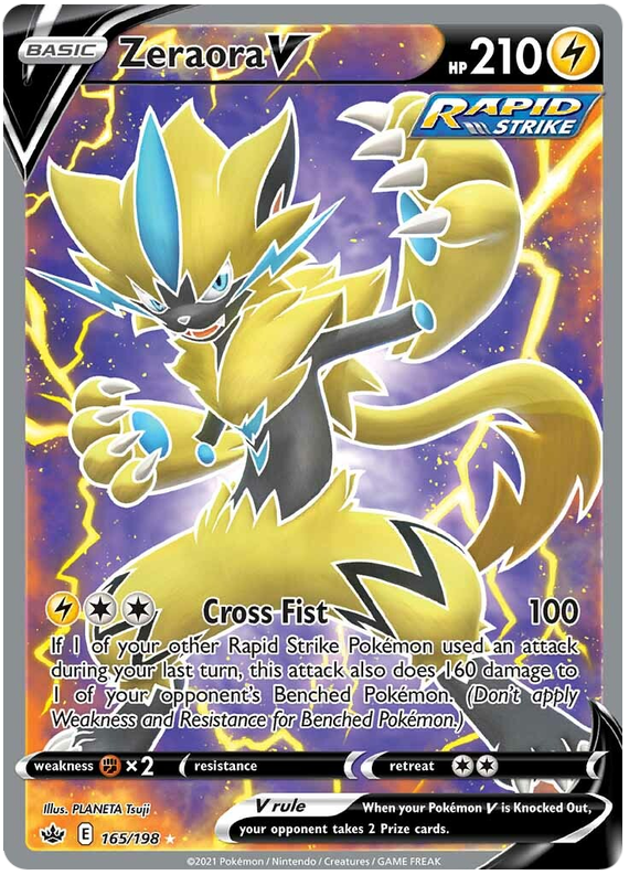 Zeraora V (165/198) [Sword & Shield: Chilling Reign] | Jomio and Rueliete's Cards and Comics