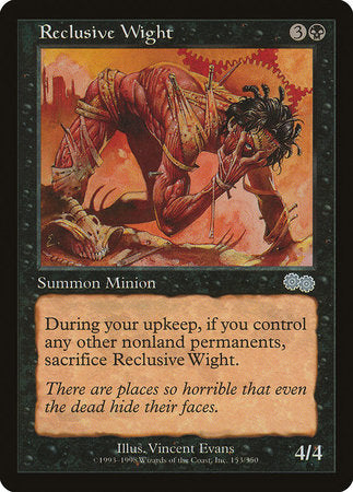 Reclusive Wight [Urza's Saga] | Jomio and Rueliete's Cards and Comics