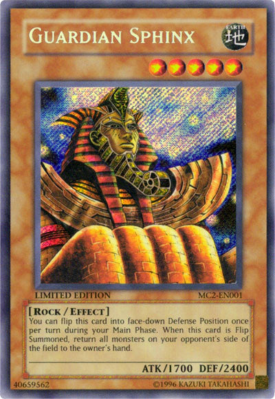 Guardian Sphinx [MC2-EN001] Secret Rare | Jomio and Rueliete's Cards and Comics
