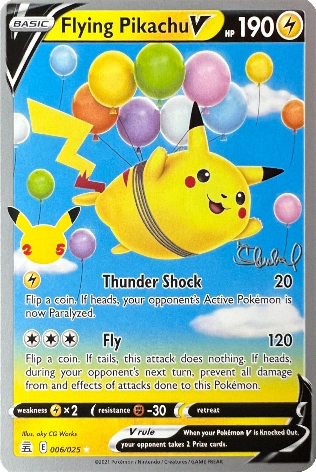 Flying Pikachu V (006/025) (ADP - Ondrej Skubal) [World Championships 2022] | Jomio and Rueliete's Cards and Comics