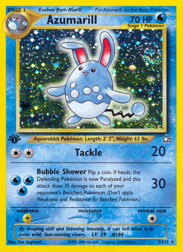 Azumarill (2/111) [Neo Genesis 1st Edition] | Jomio and Rueliete's Cards and Comics