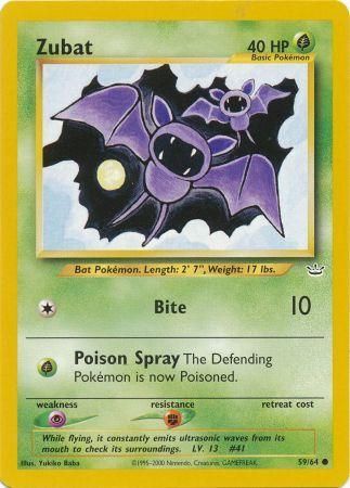 Zubat (59/64) [Neo Revelation Unlimited] | Jomio and Rueliete's Cards and Comics