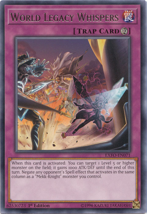 World Legacy Whispers [EXFO-EN071] Rare | Jomio and Rueliete's Cards and Comics