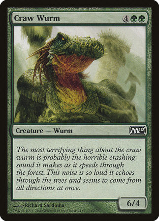 Craw Wurm [Magic 2010] | Jomio and Rueliete's Cards and Comics