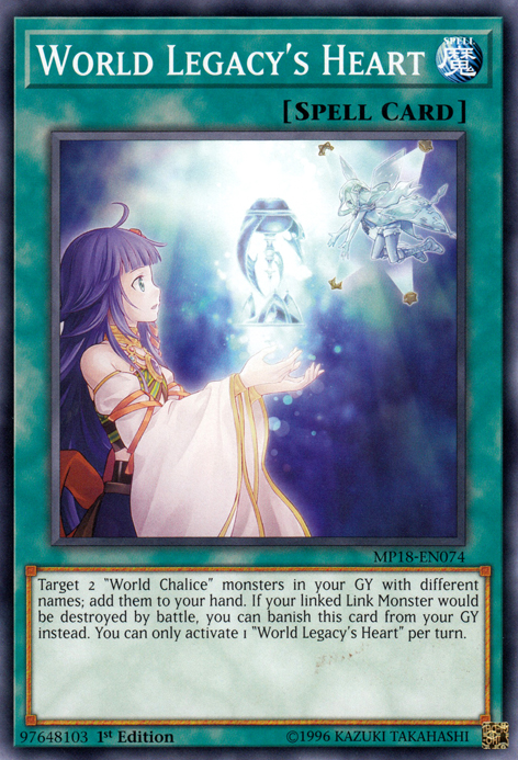 World Legacy's Heart [MP18-EN074] Common | Jomio and Rueliete's Cards and Comics