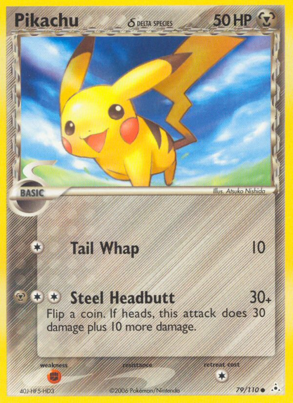 Pikachu (79/110) (Delta Species) [EX: Holon Phantoms] | Jomio and Rueliete's Cards and Comics
