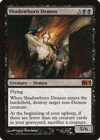 Shadowborn Demon [Magic 2014] | Jomio and Rueliete's Cards and Comics