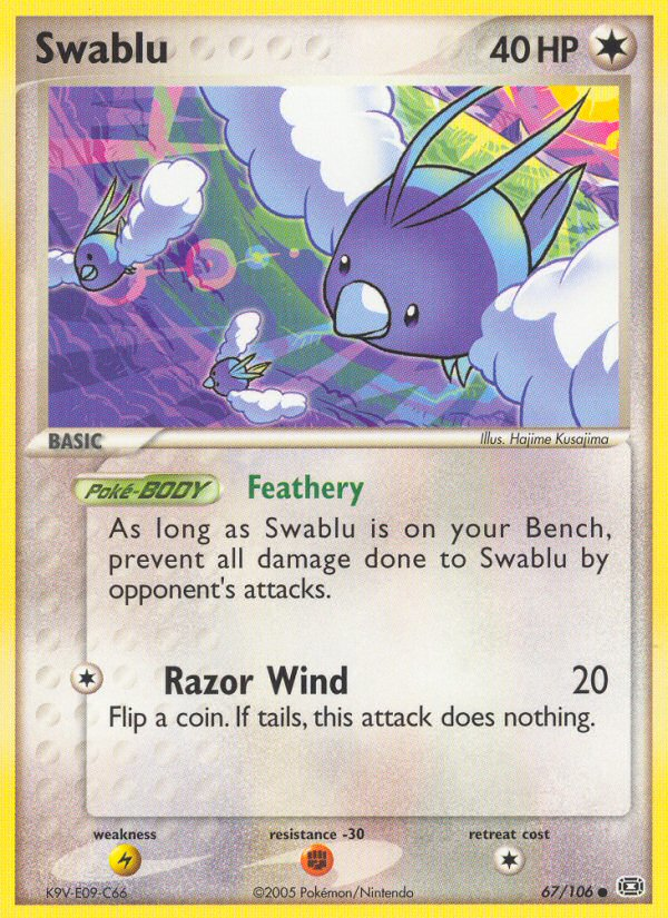 Swablu (67/106) [EX: Emerald] | Jomio and Rueliete's Cards and Comics