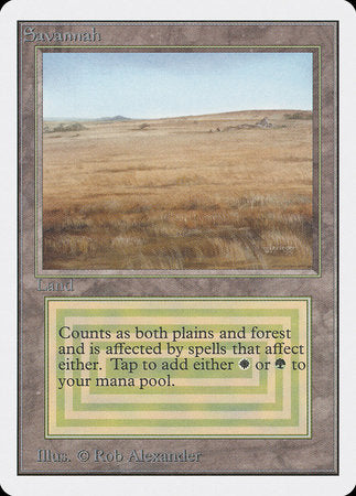 Savannah [Unlimited Edition] | Jomio and Rueliete's Cards and Comics