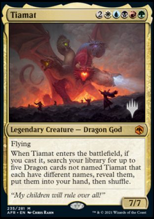 Tiamat (Promo Pack) [Dungeons & Dragons: Adventures in the Forgotten Realms Promos] | Jomio and Rueliete's Cards and Comics